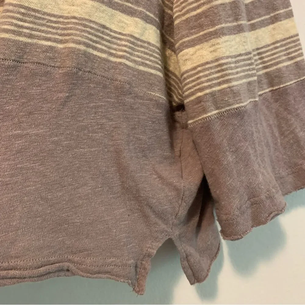 Free People We The Free linen blend Seaside top size medium